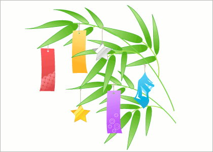 七夕無料イラスト素材2