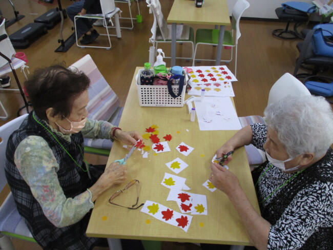 室内レクレーションの様子
